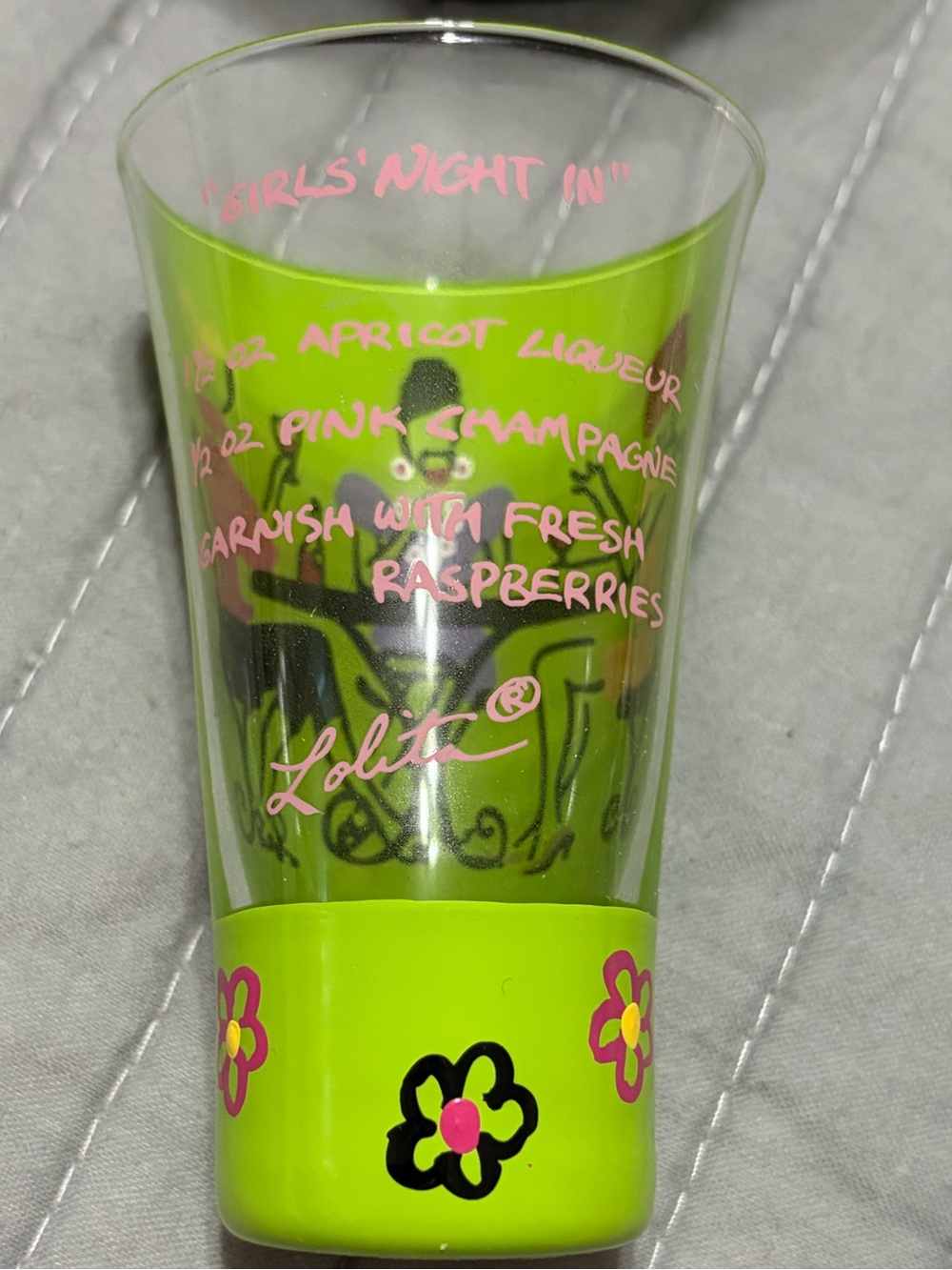 Lolita Girls Night In hand painted shot glass